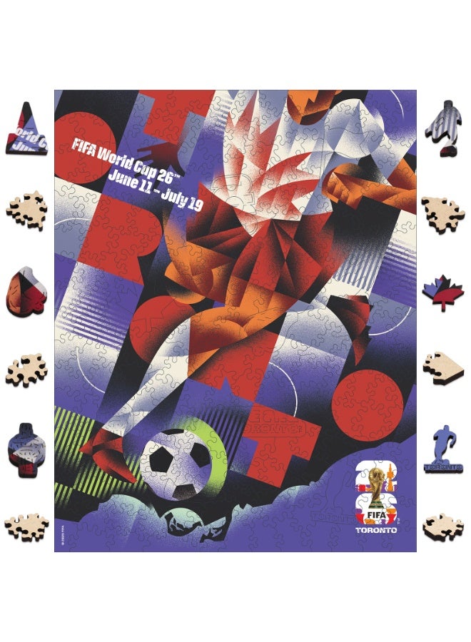 FIFA World Cup FIFA Official Licensed World Cup 2026 Host City Toronto Wooden Jigsaw Puzzle 200 Pieces - Image 1